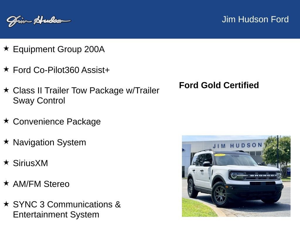 Certified 2023 Ford Bronco Sport Big Bend w/ Convenience Package AWD/4WD image 12