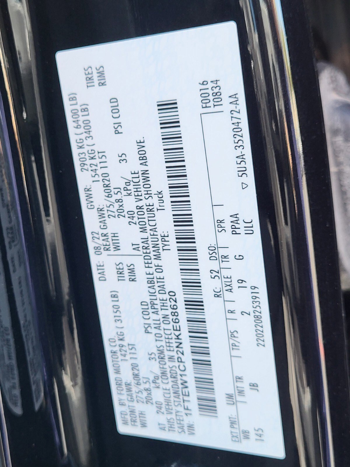 Certified 2022 Ford F150 XL w/ STX Appearance Package image 34