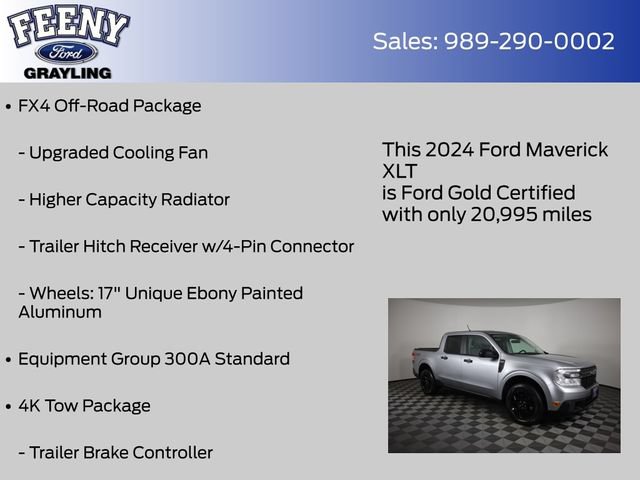 Certified 2024 Ford Maverick XLT w/ XLT Luxury Package AWD/4WD image 14