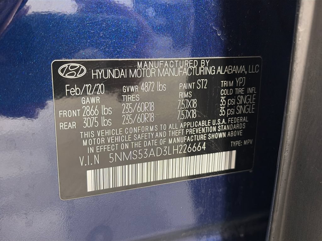 Used 2020 Hyundai Santa Fe Limited w/ Cargo Package FWD image 9