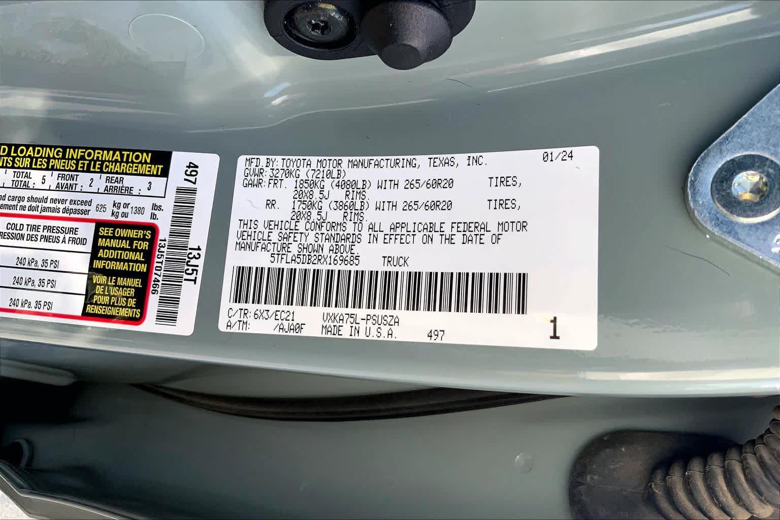Used 2024 Toyota Tundra SR5 w/ SR5 Premium Package AWD/4WD image 33