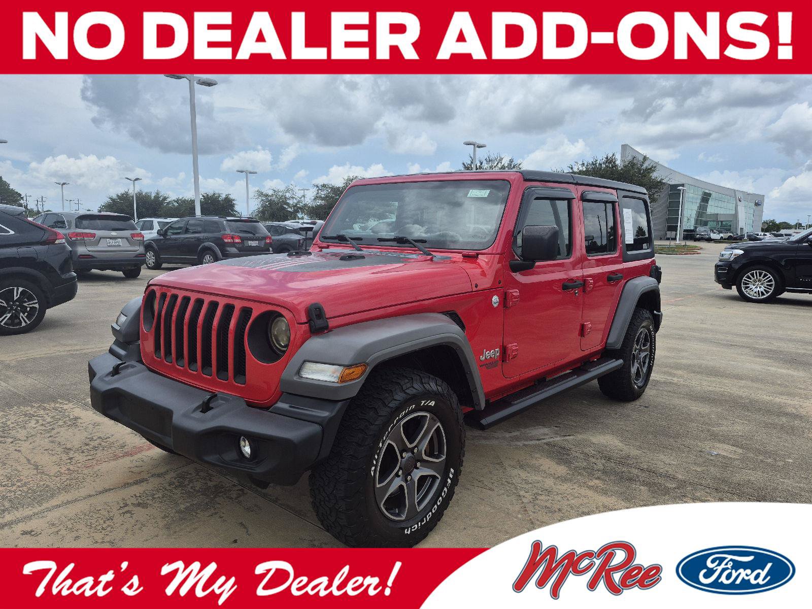 Used 2018 Jeep Wrangler Unlimited Sport S AWD/4WD image 1