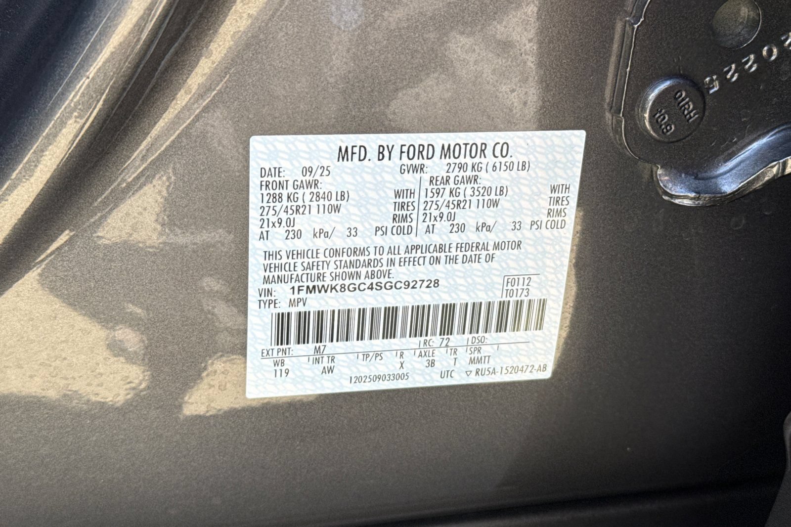 Certified 2025 Ford Explorer ST w/ Sun And Sound Package AWD/4WD image 32