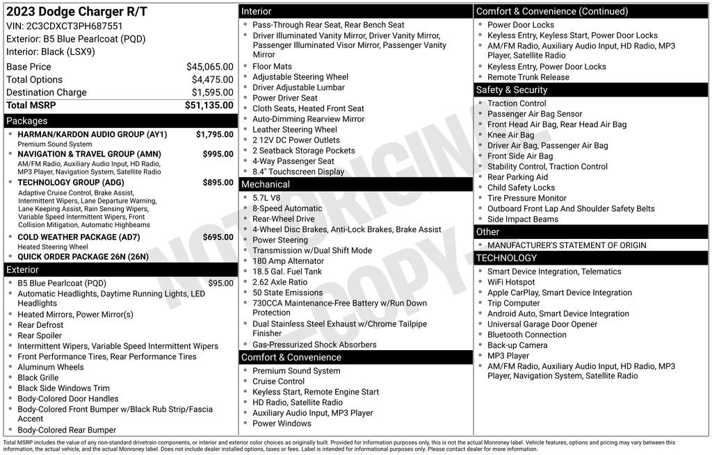Used 2023 Dodge Charger R/T w/ Harman/Kardon Audio Group RWD image 38