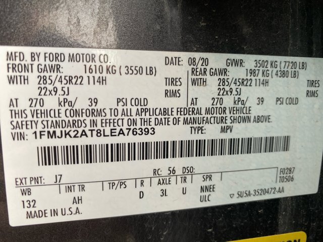 Certified 2020 Ford Expedition Max Limited w/ Equipment Group 303A AWD/4WD image 25