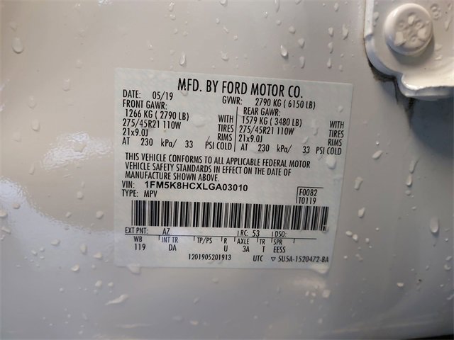 Certified 2020 Ford Explorer Platinum w/ Premium Technology Package image 34