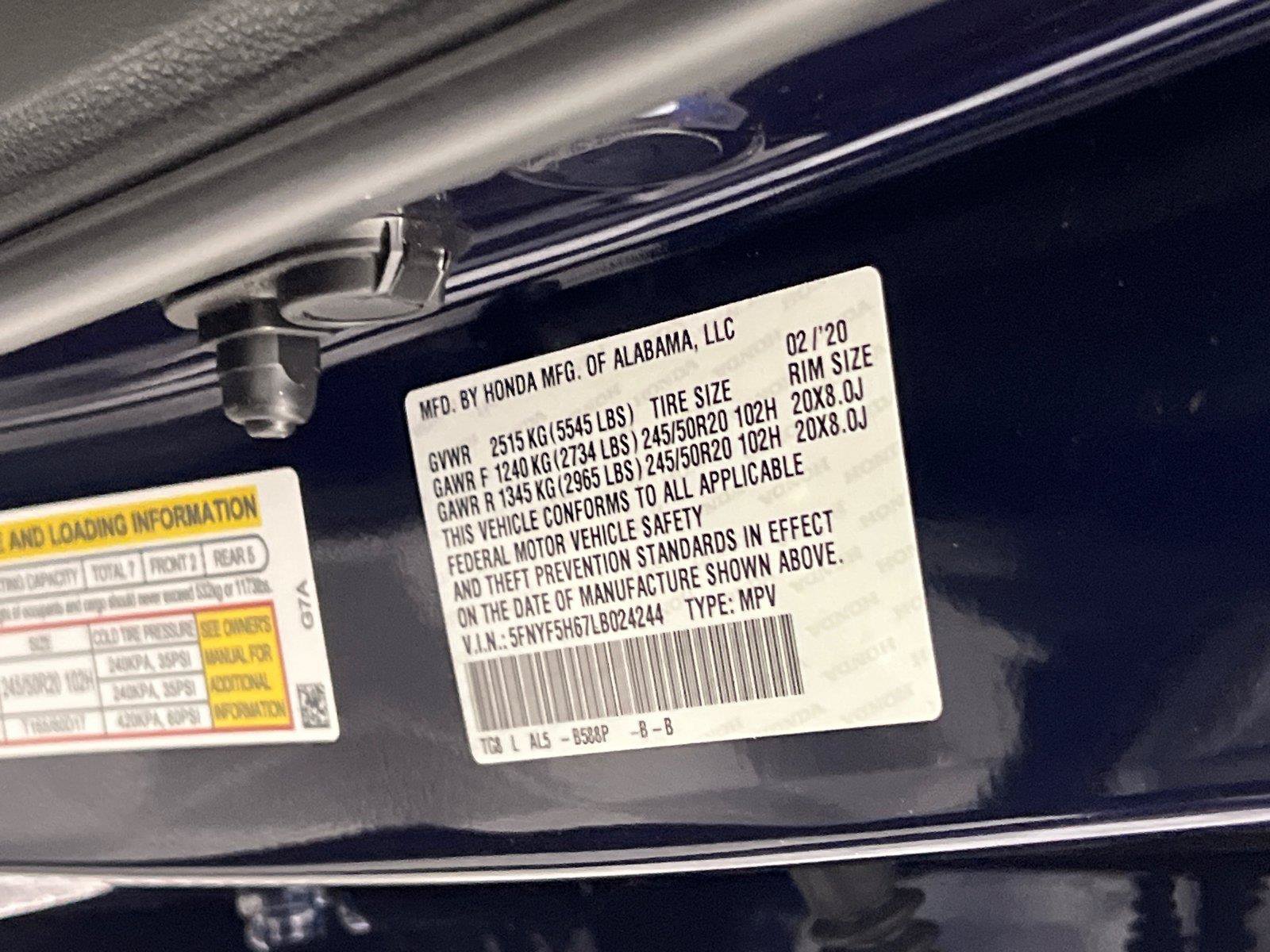 Used 2020 Honda Pilot Touring image 37