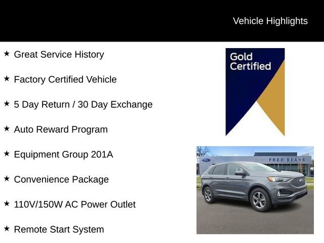 Certified 2024 Ford Edge SEL w/ Convenience Package AWD/4WD image 4