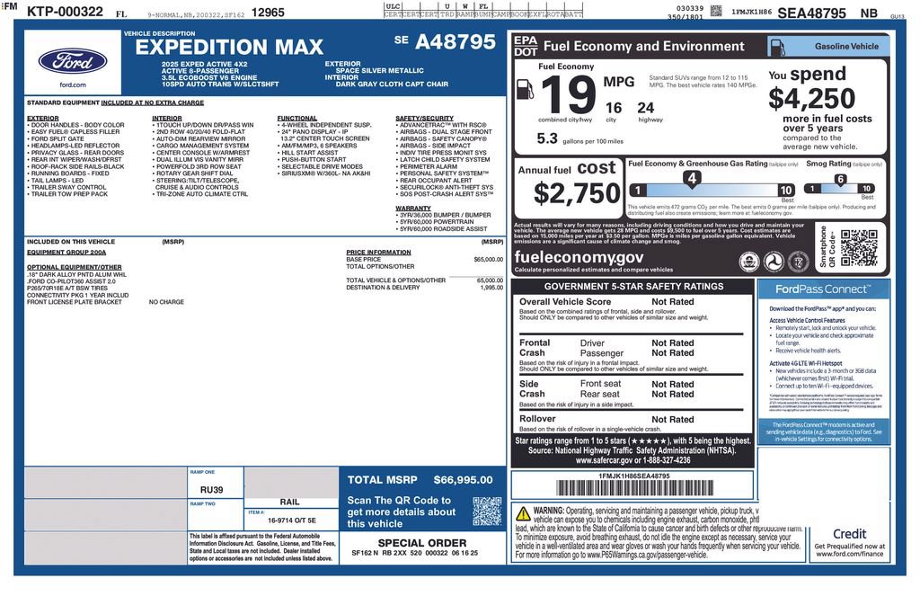 Certified 2025 Ford Expedition Max Active RWD image 16