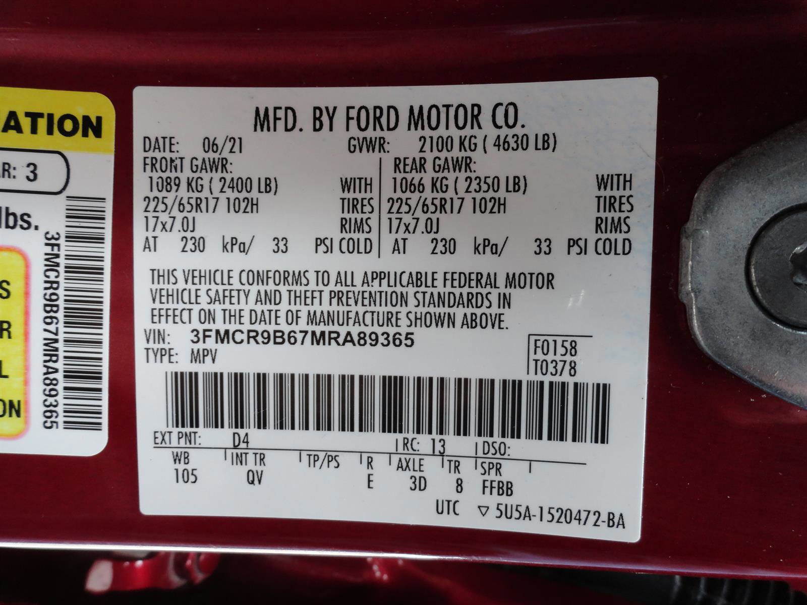 Certified 2021 Ford Bronco Sport Big Bend image 22