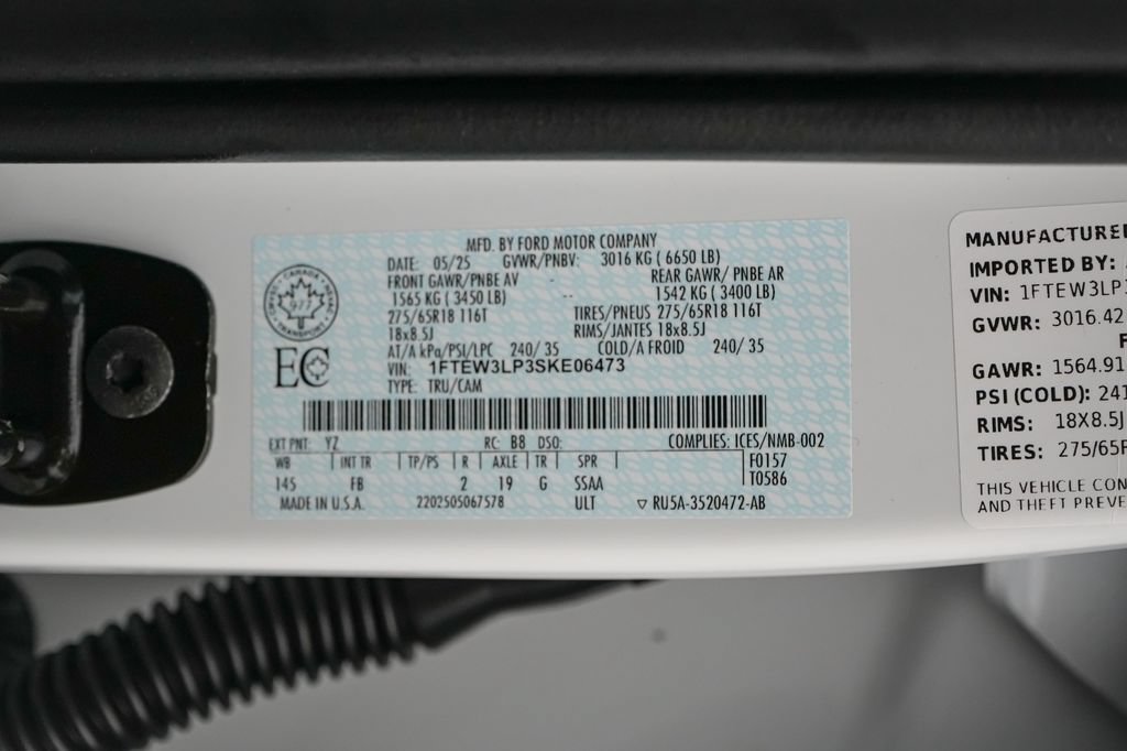 Certified 2025 Ford F150 XLT w/ Equipment Group 301A Standard AWD/4WD image 23