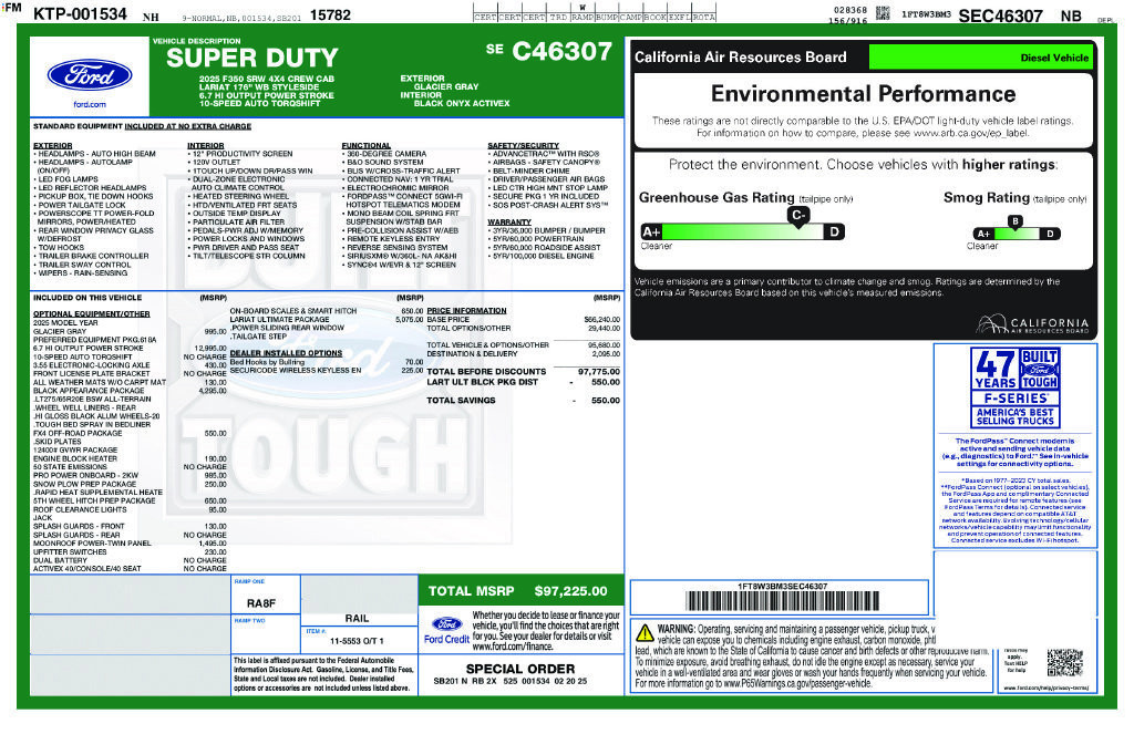 Certified 2025 Ford F350 Lariat w/ Lariat Ultimate Package AWD/4WD image 3