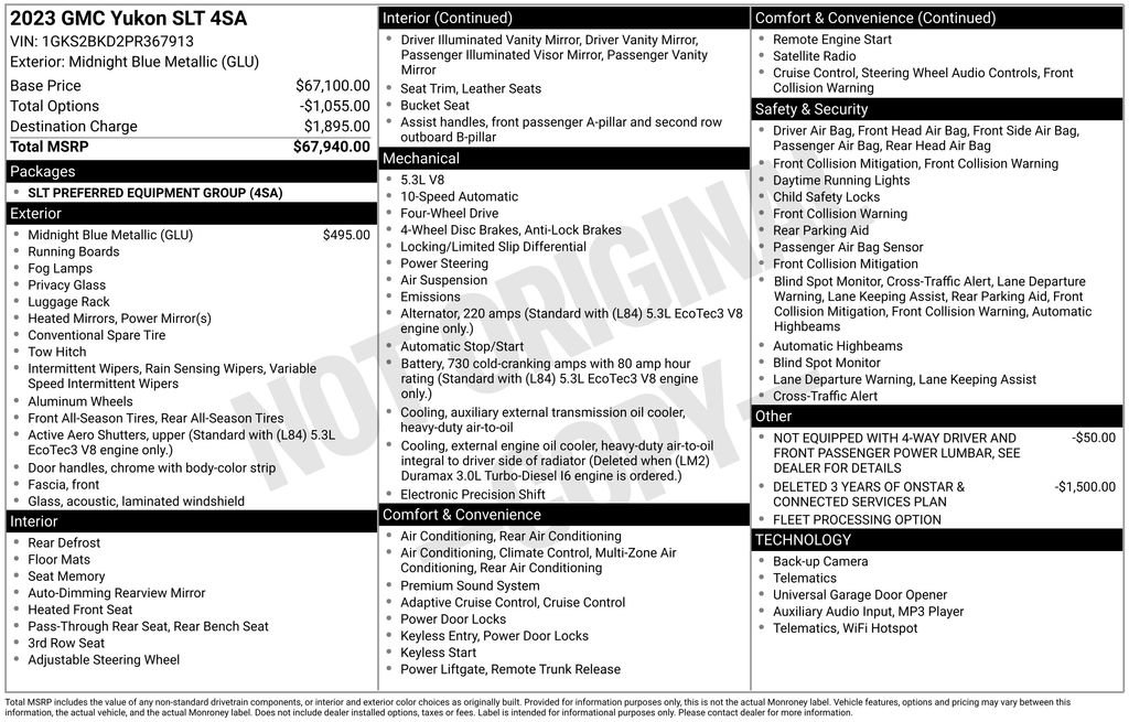 Used 2023 GMC Yukon SLT image 39