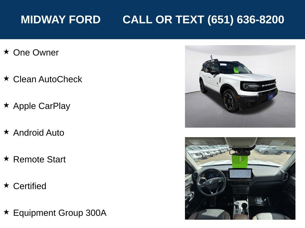 Certified 2025 Ford Bronco Sport Outer Banks w/ Outer Banks Tech Package+ AWD/4WD image 7