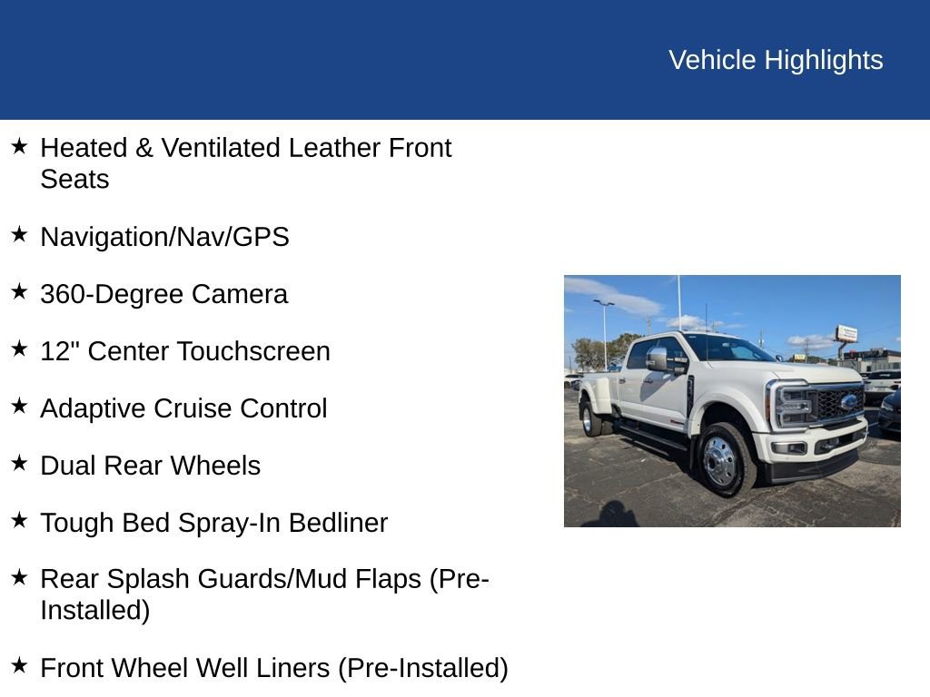 Certified 2024 Ford F450 Platinum w/ FX4 Off-Road Package image 33