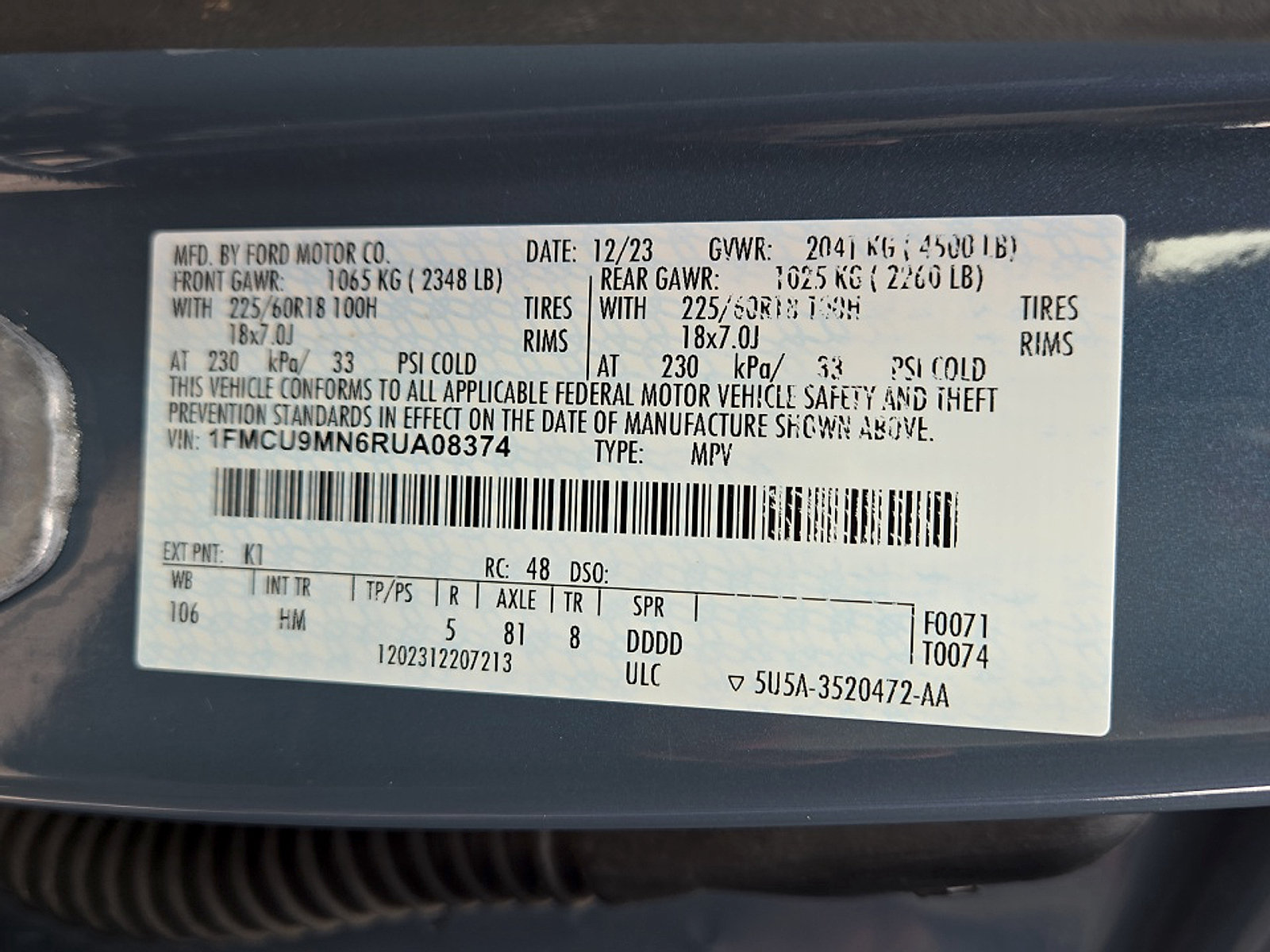 Certified 2024 Ford Escape ST-Line w/ Tech Pack #1 AWD/4WD image 26