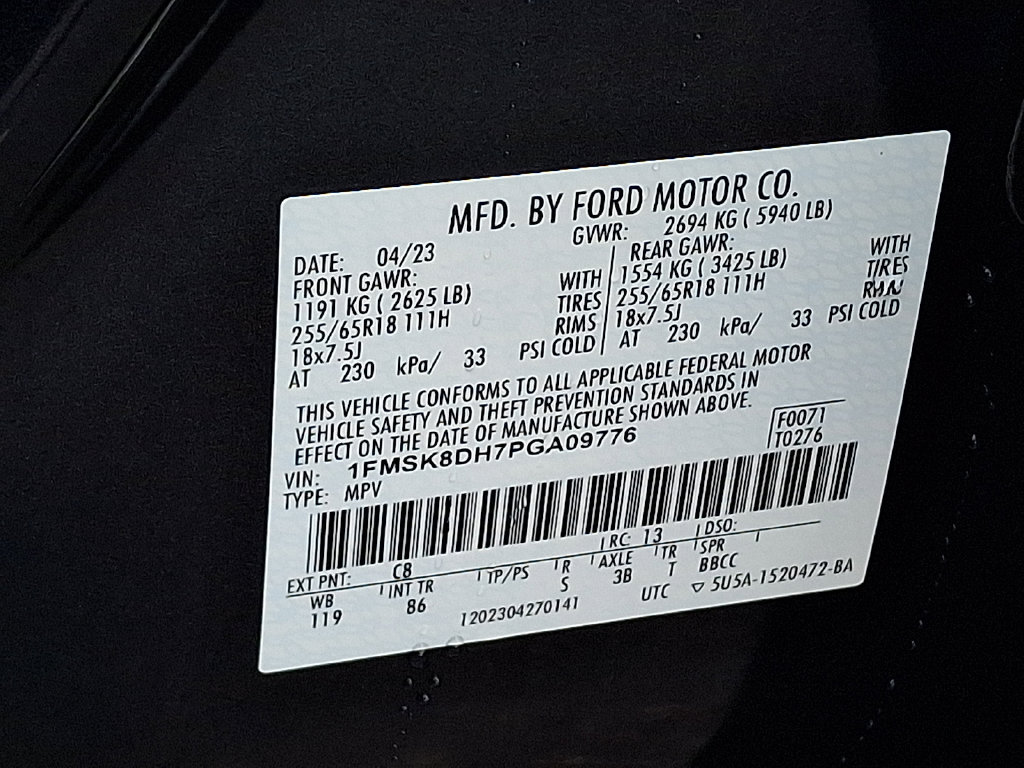 Certified 2023 Ford Explorer XLT AWD/4WD image 28