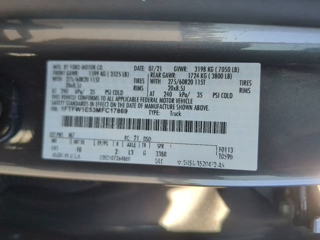 Certified 2021 Ford F150 XLT w/ Equipment Group 302A High AWD/4WD image 32