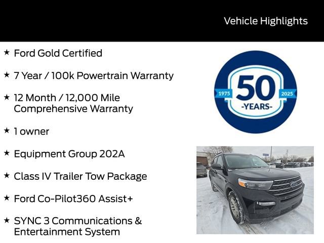 Certified 2023 Ford Explorer XLT w/ Equipment Group 202A image 5