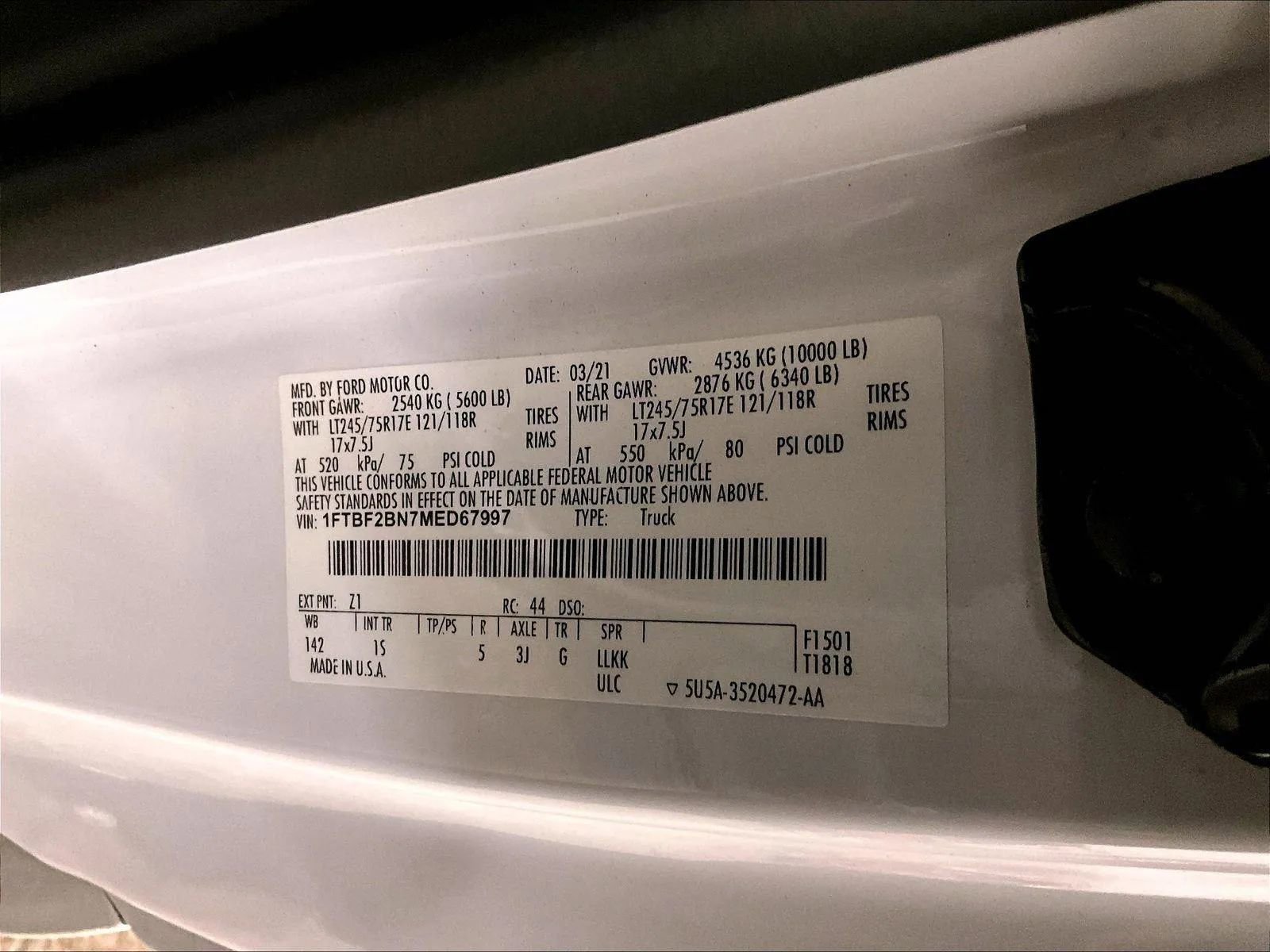 Certified 2021 Ford F250 XL w/ Power Equipment Group image 32