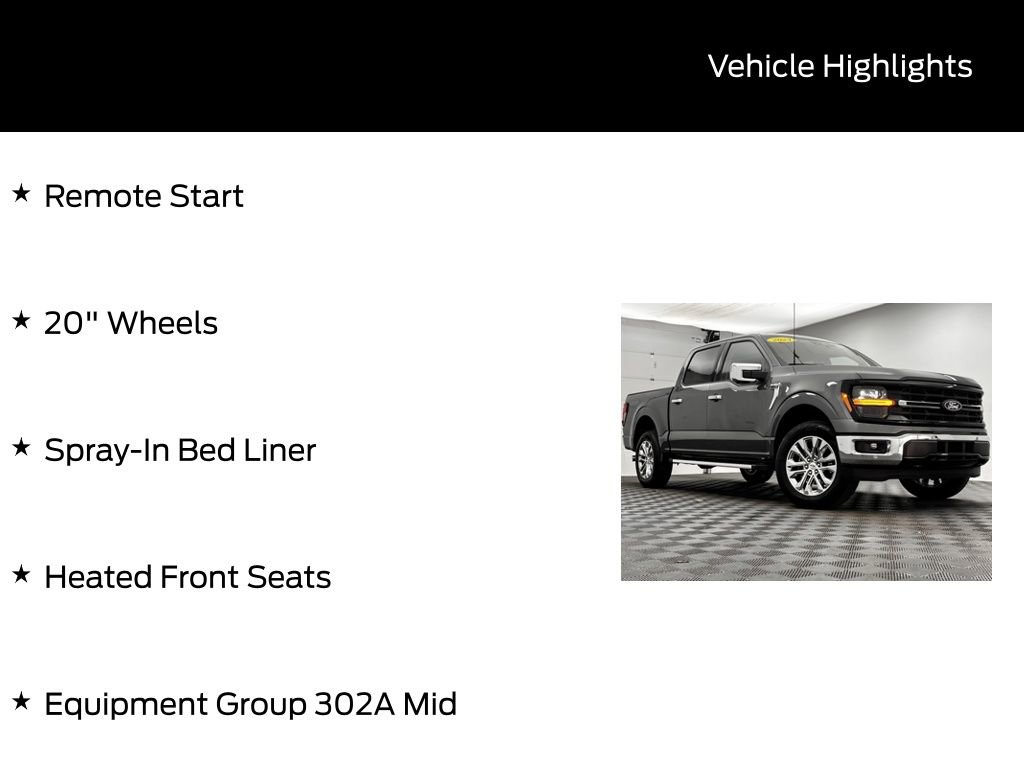 Certified 2024 Ford F150 XLT w/ Equipment Group 302A MID image 6