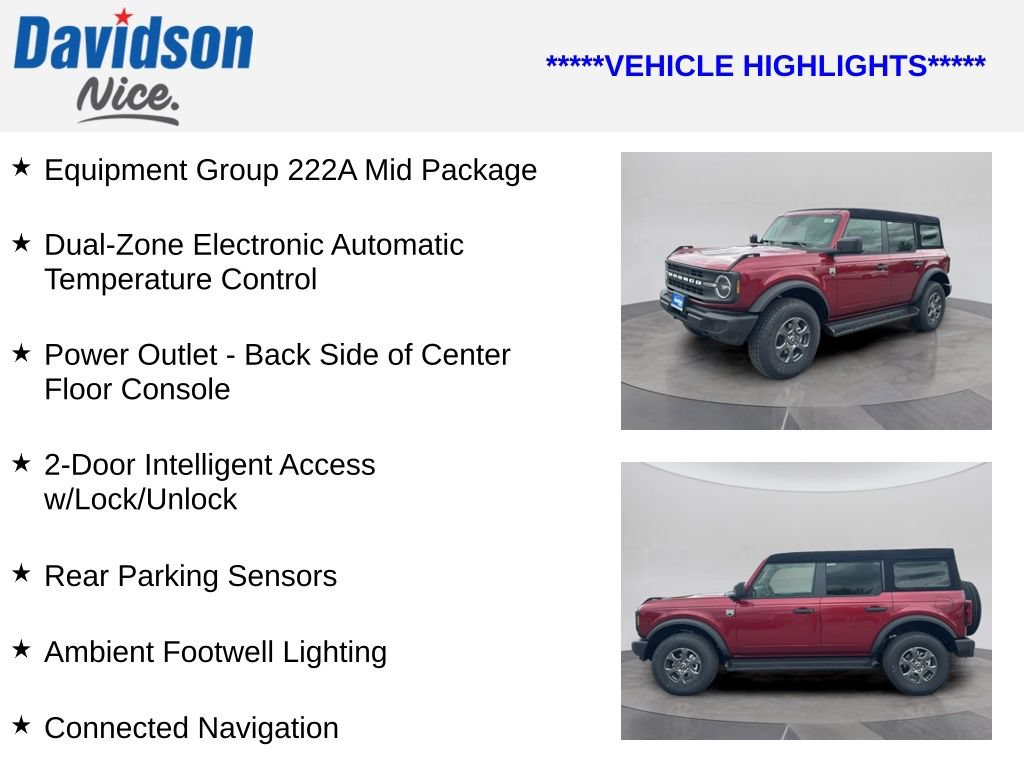 Certified 2025 Ford Bronco Big Bend AWD/4WD image 4