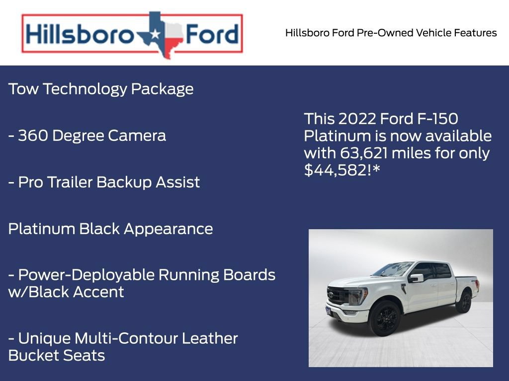 Certified 2022 Ford F150 Platinum w/ Equipment Group 701A High AWD/4WD image 3