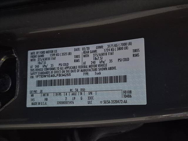 Certified 2020 Ford F150 Lariat AWD/4WD image 12