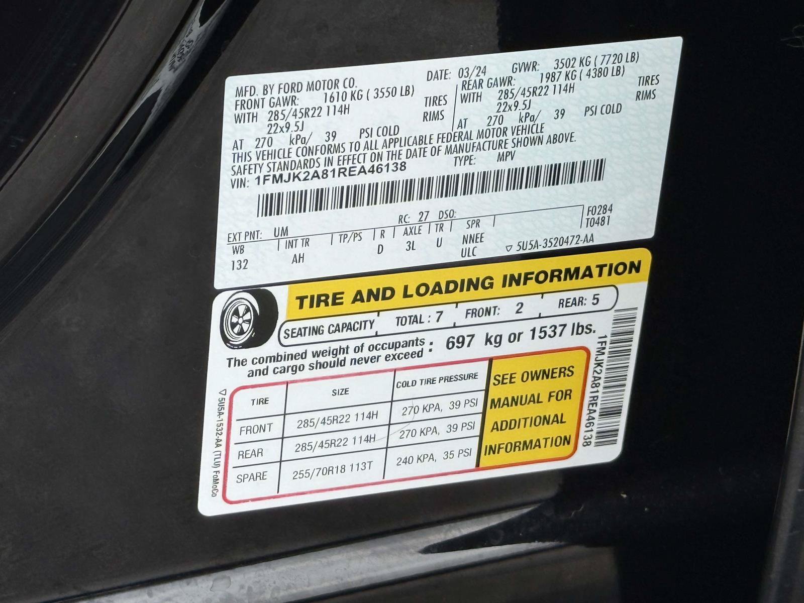 Certified 2024 Ford Expedition Max Limited AWD/4WD image 34