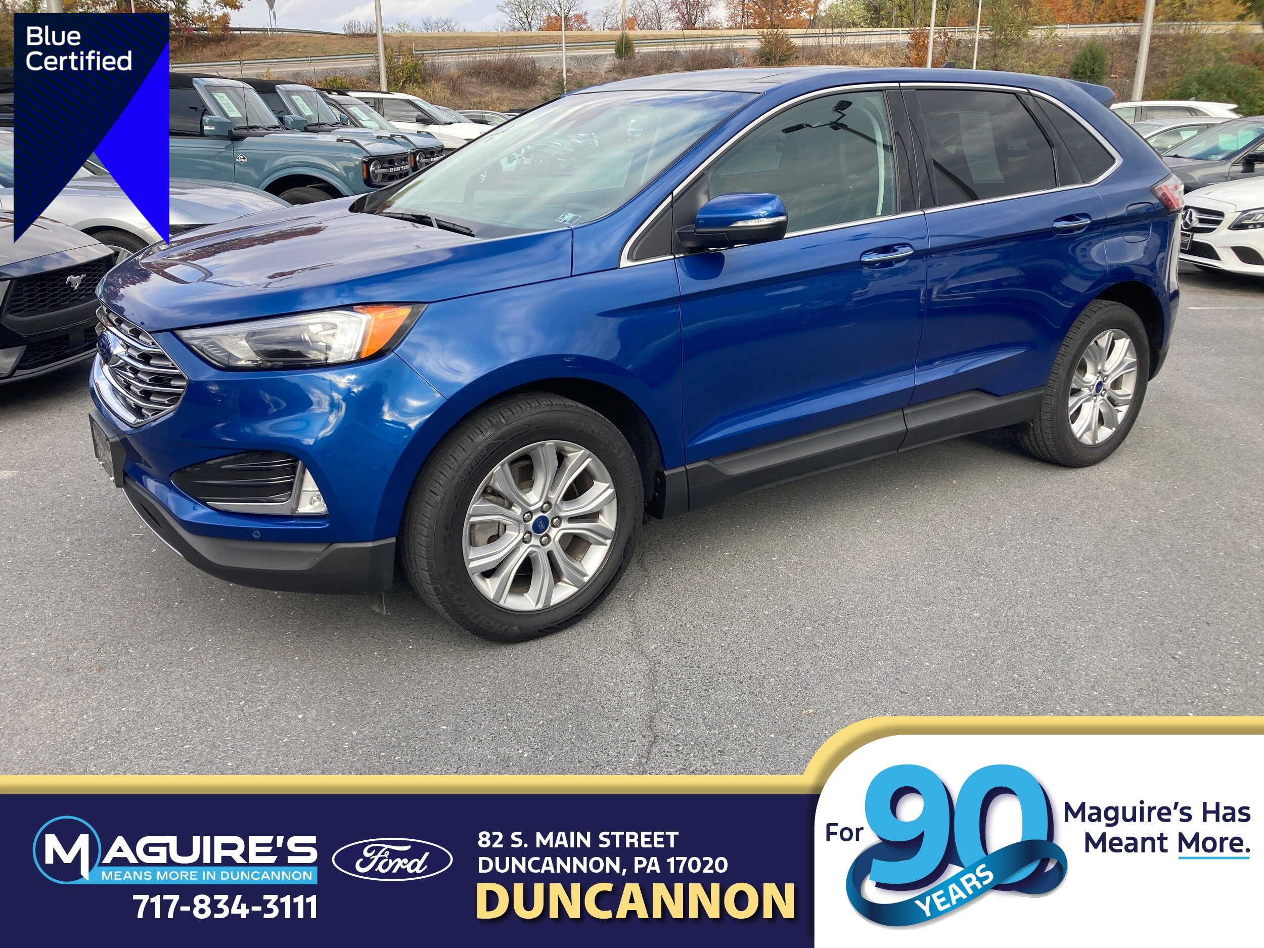 Certified 2022 Ford Edge Titanium w/ Class II Trailer Tow Package