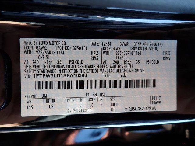 Certified 2025 Ford F150 XLT w/ Equipment Group 302A MID AWD/4WD image 23