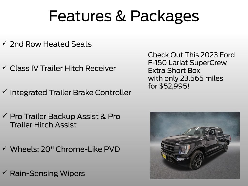 Certified 2023 Ford F150 Lariat w/ Equipment Group 502A High AWD/4WD image 17