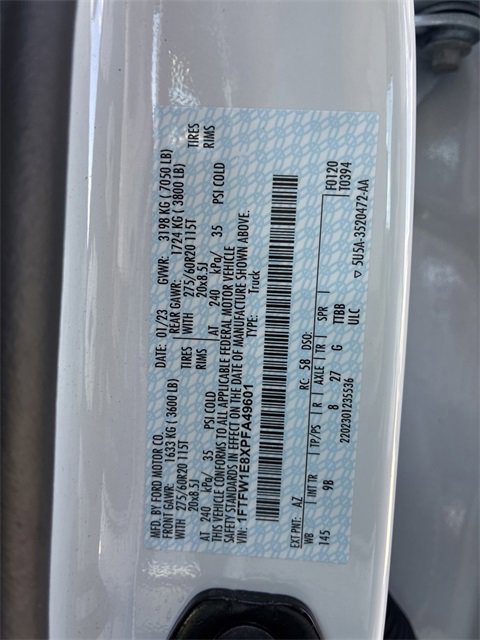 Certified 2023 Ford F150 Platinum w/ Equipment Group 701A High image 35