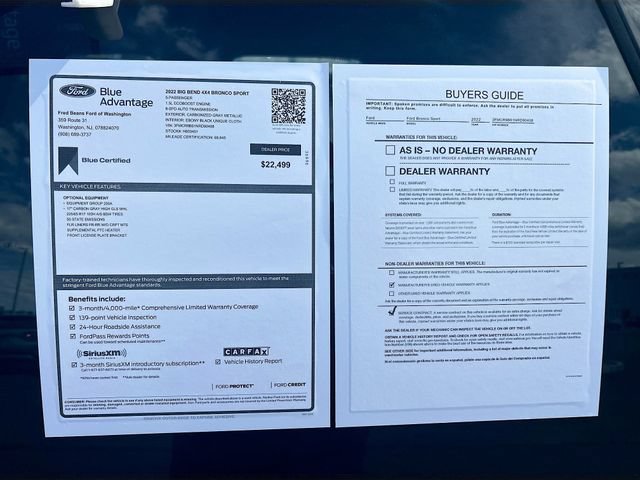 Certified 2022 Ford Bronco Sport Big Bend AWD/4WD image 39