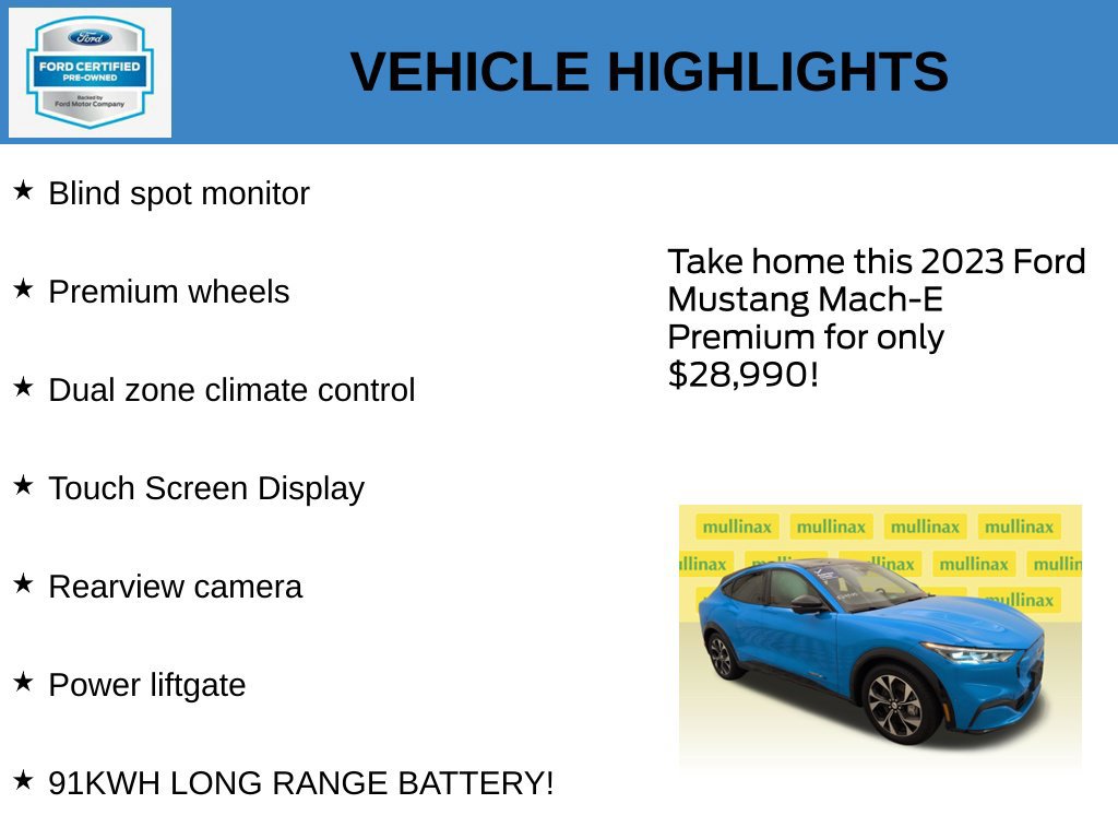 Certified 2023 Ford Mustang Mach-E Premium RWD image 21