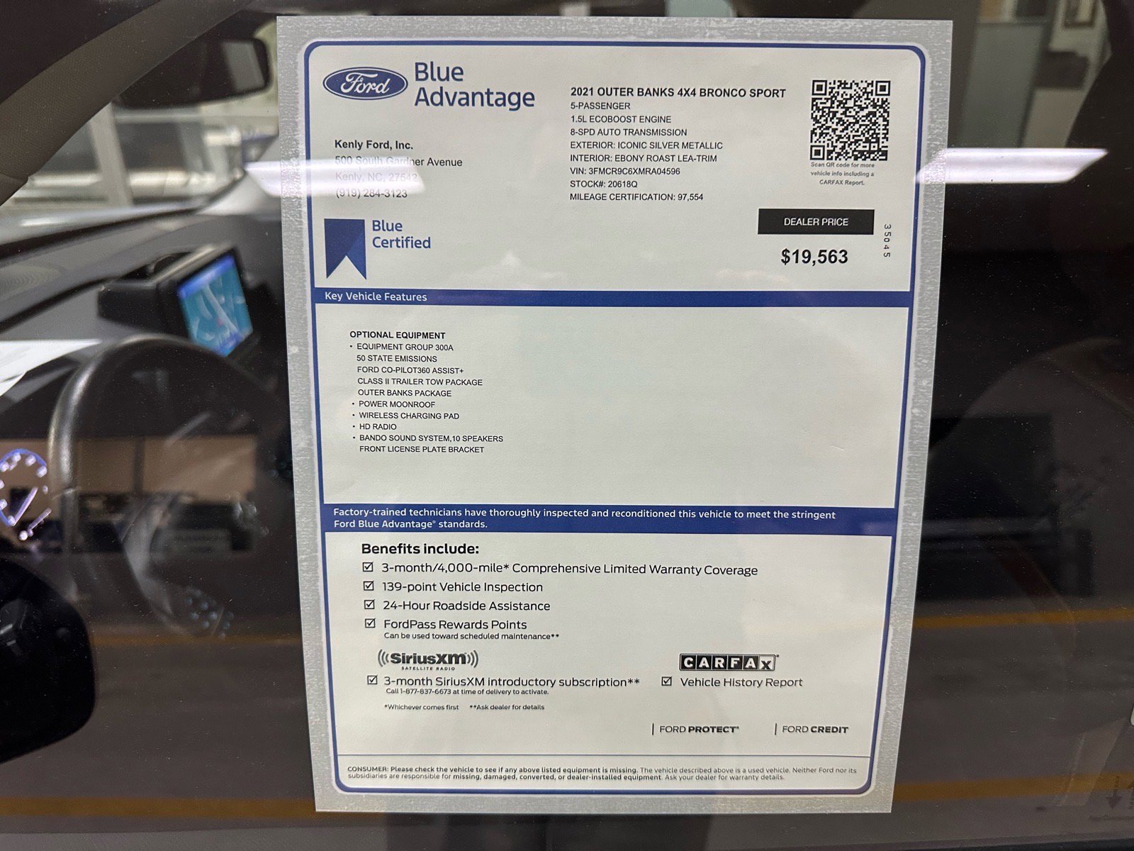 Certified 2021 Ford Bronco Sport Outer Banks w/ Outer Banks Package image 8