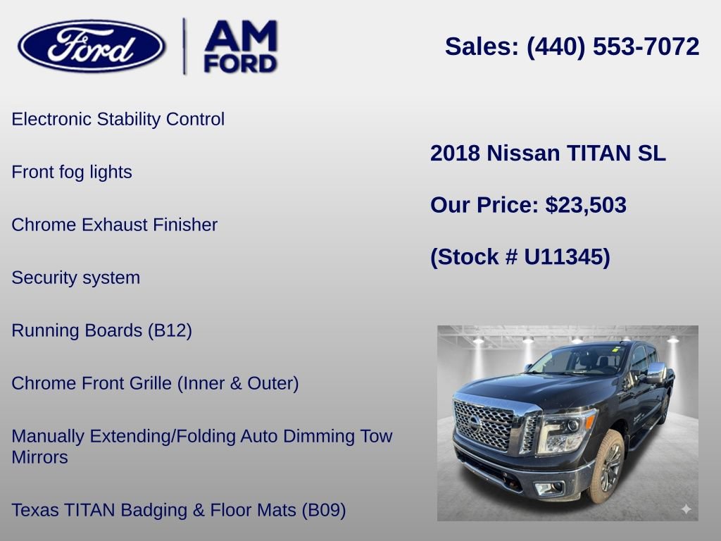 Used 2018 Nissan Titan SL w/ Texas Titan Edition AWD/4WD image 18