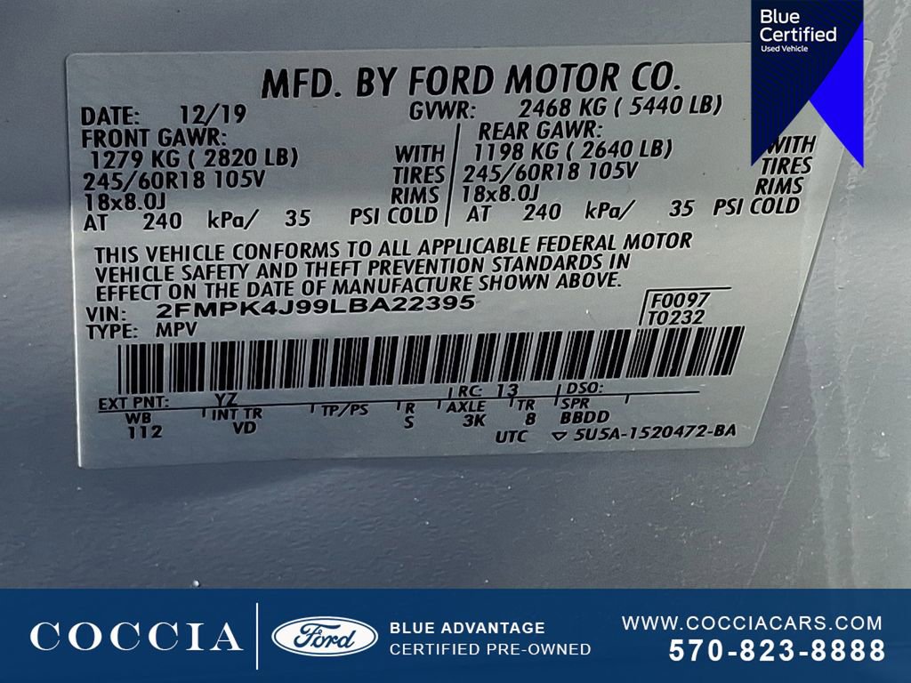 Certified 2020 Ford Edge SEL w/ Class II Trailer Tow Package AWD/4WD image 28