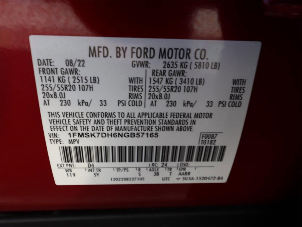 Certified 2022 Ford Explorer XLT w/ Equipment Group 202A image 25