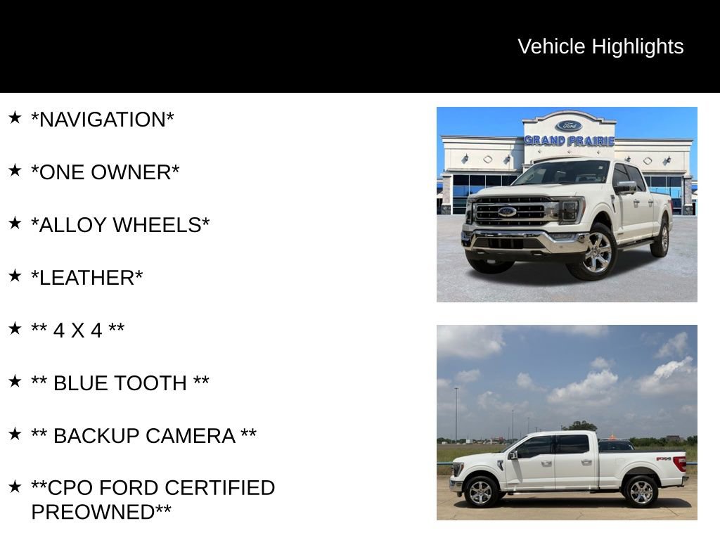 Certified 2023 Ford F150 Lariat w/ Equipment Group 502A High AWD/4WD image 4