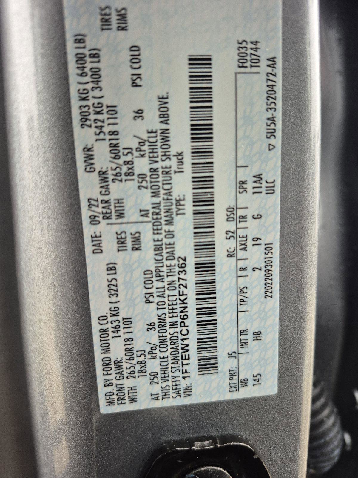 Certified 2022 Ford F150 Lariat image 30