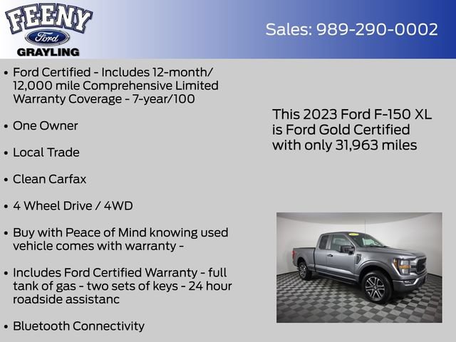 Certified 2023 Ford F150 XL w/ STX Appearance Package AWD/4WD image 5