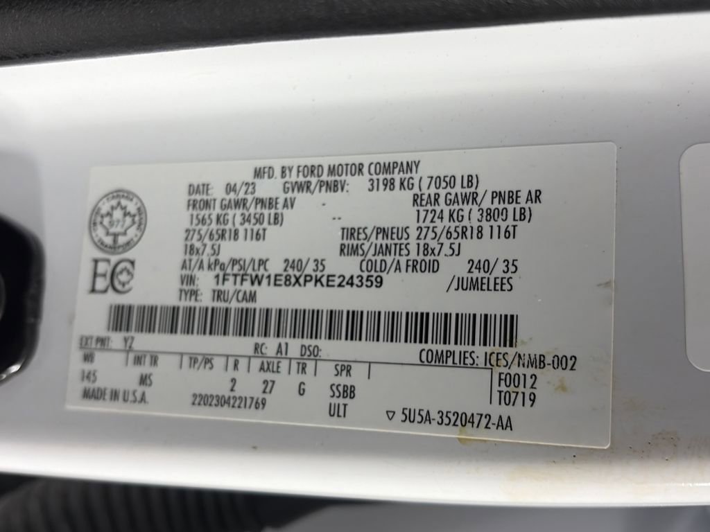 Certified 2023 Ford F150 XLT w/ Equipment Group 301A Mid AWD/4WD image 9