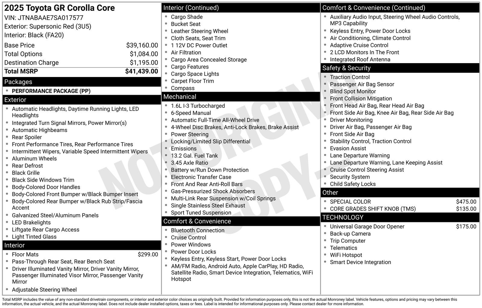 Used 2025 Toyota Corolla GR AWD/4WD image 5