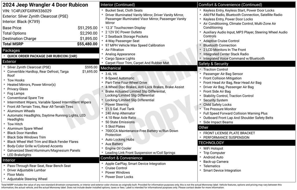 Used 2024 Jeep Wrangler Unlimited Rubicon AWD/4WD image 32