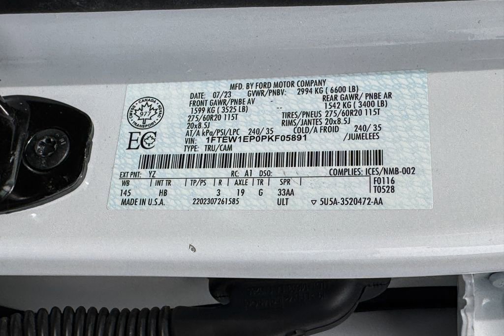 Certified 2023 Ford F150 Lariat w/ Equipment Group 502A High image 28