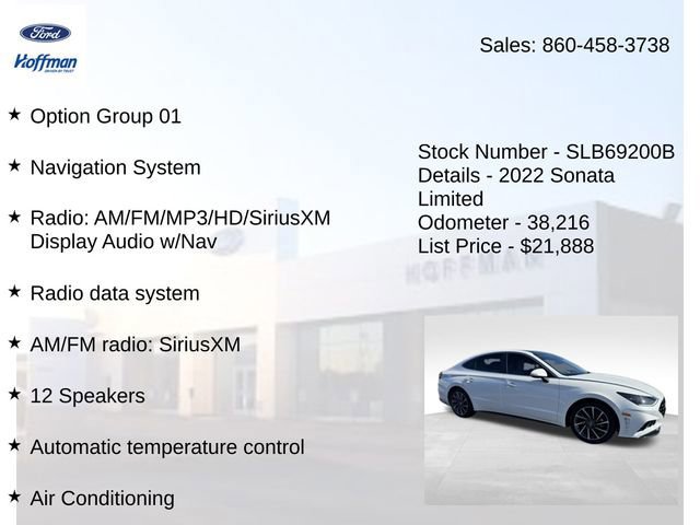 Used 2022 Hyundai Sonata Limited image 7