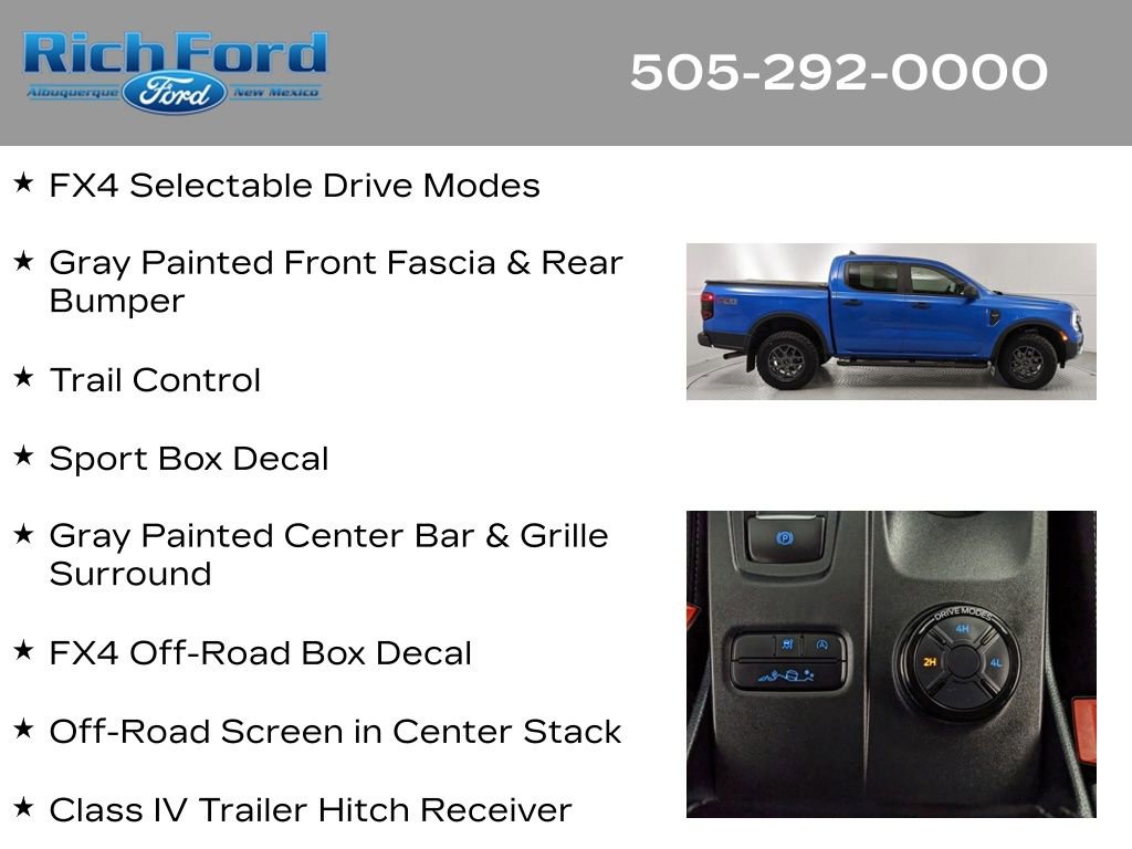 Certified 2025 Ford Ranger XLT w/ FX4 Off-Road Package AWD/4WD image 32