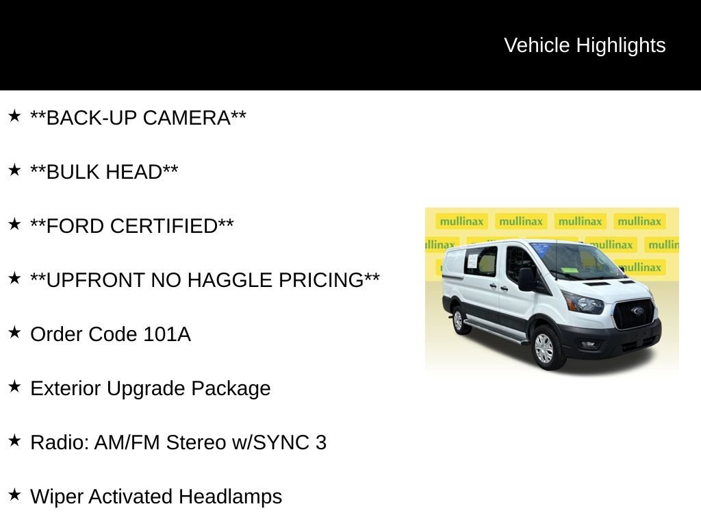 Certified 2025 Ford Transit 250 Low Roof w/ Exterior Upgrade Package RWD image 13