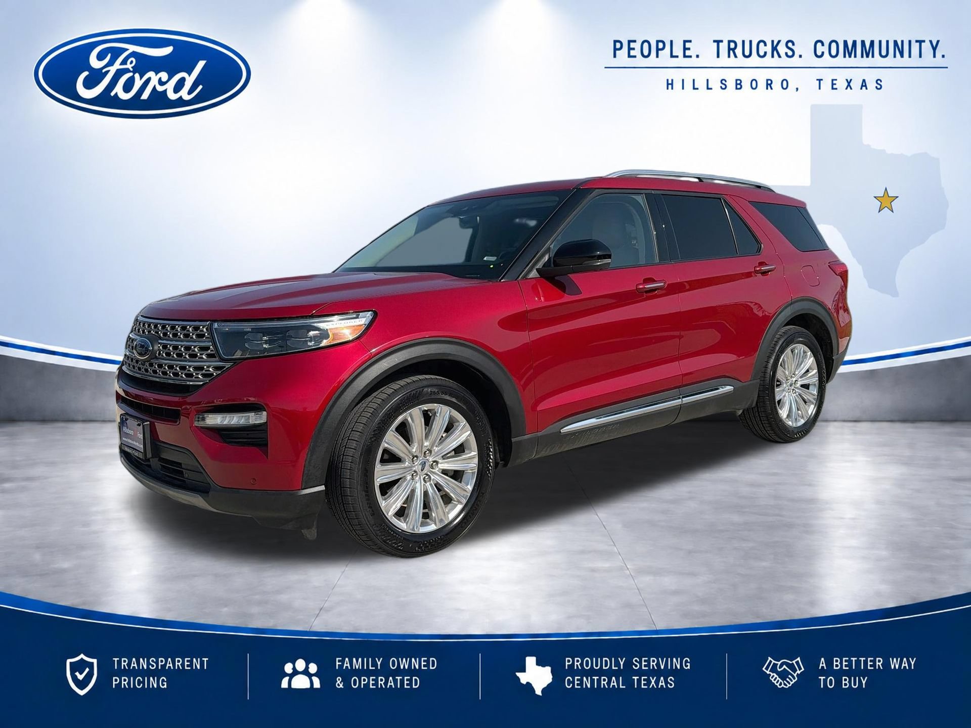 Certified 2023 Ford Explorer Limited w/ Limited Technology Package RWD image 1